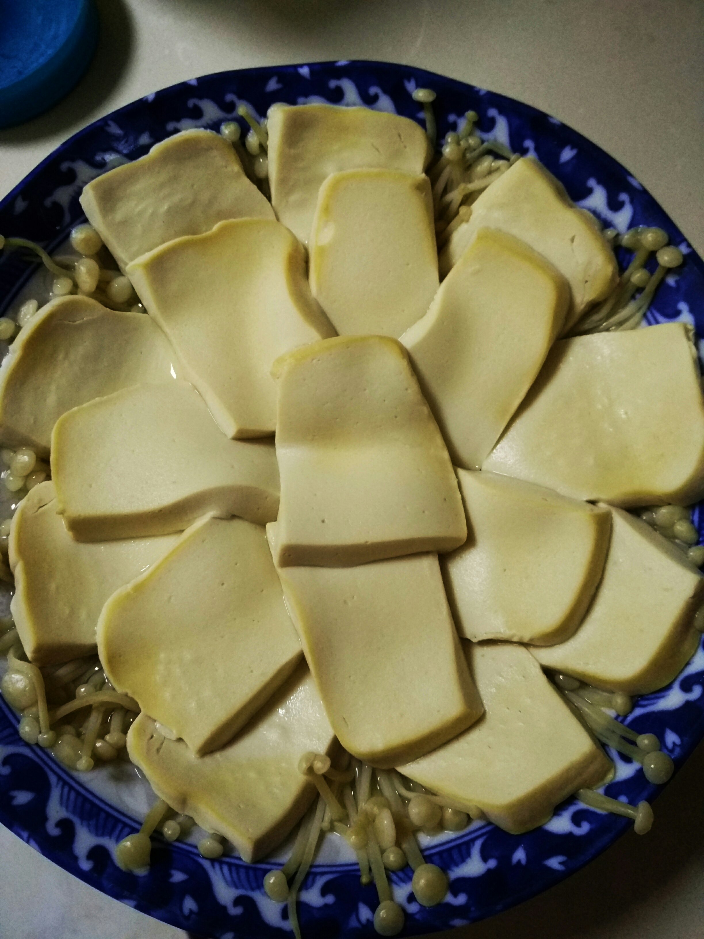 金針菇蒸豆腐的做法 步骤4