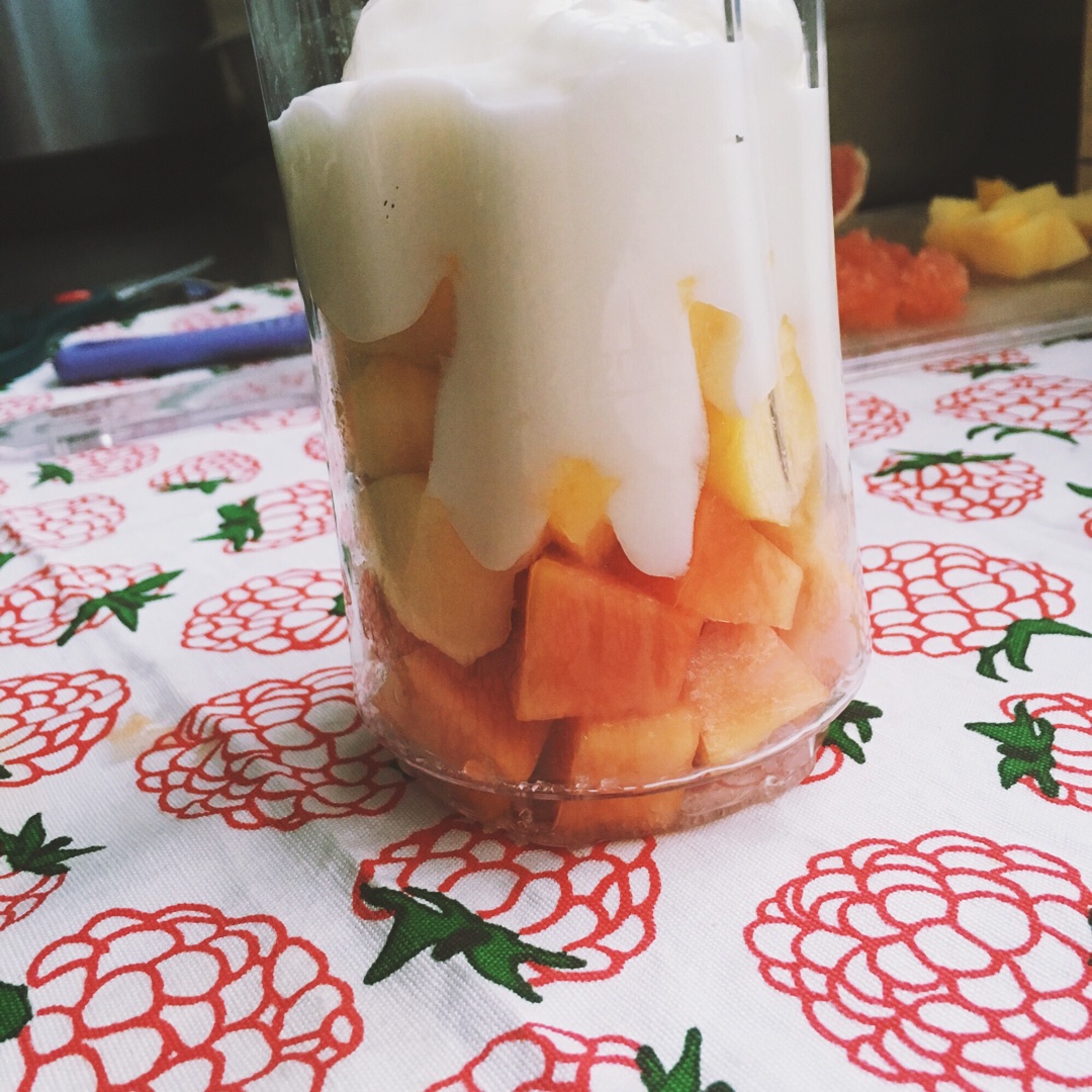 溫暖系－木瓜西柚奶昔的做法 步骤2