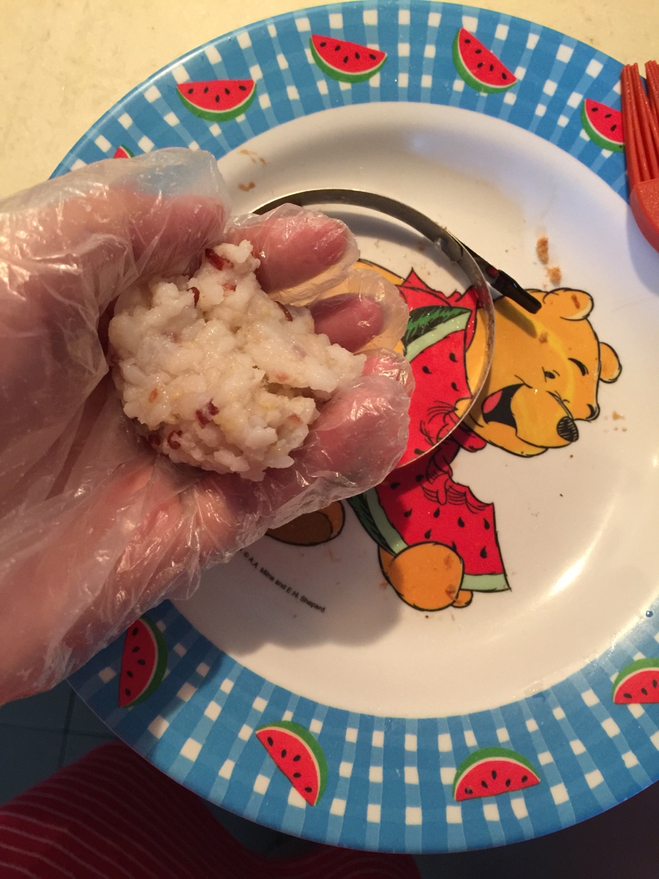 快手早餐—肉松米漢堡的做法 步骤3