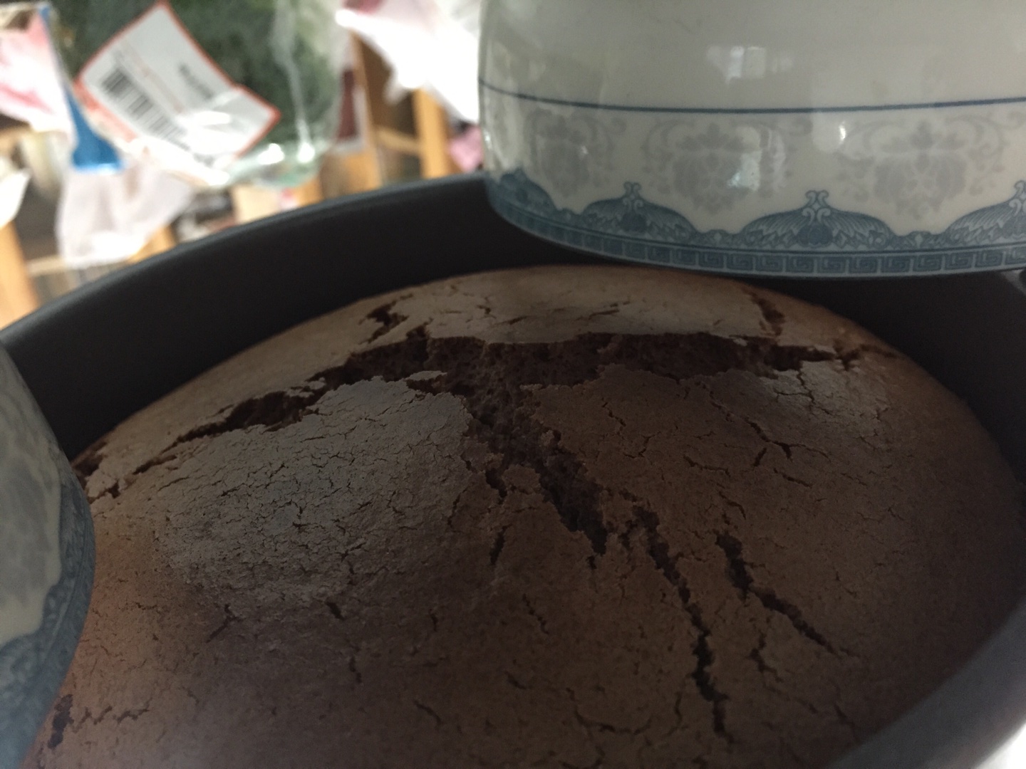 裸蛋糕內的巧克力低糖戚風的做法 步骤4