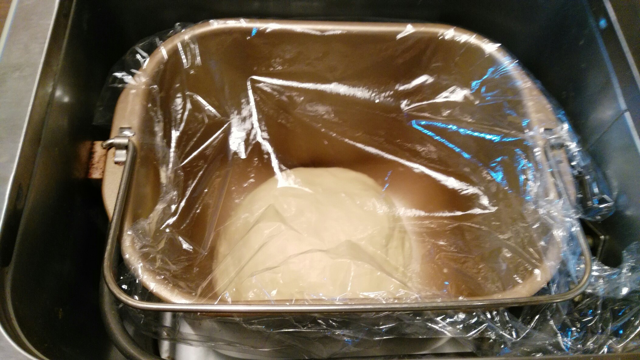 超詳細面包機和面版黃油卷面包的做法 步骤11