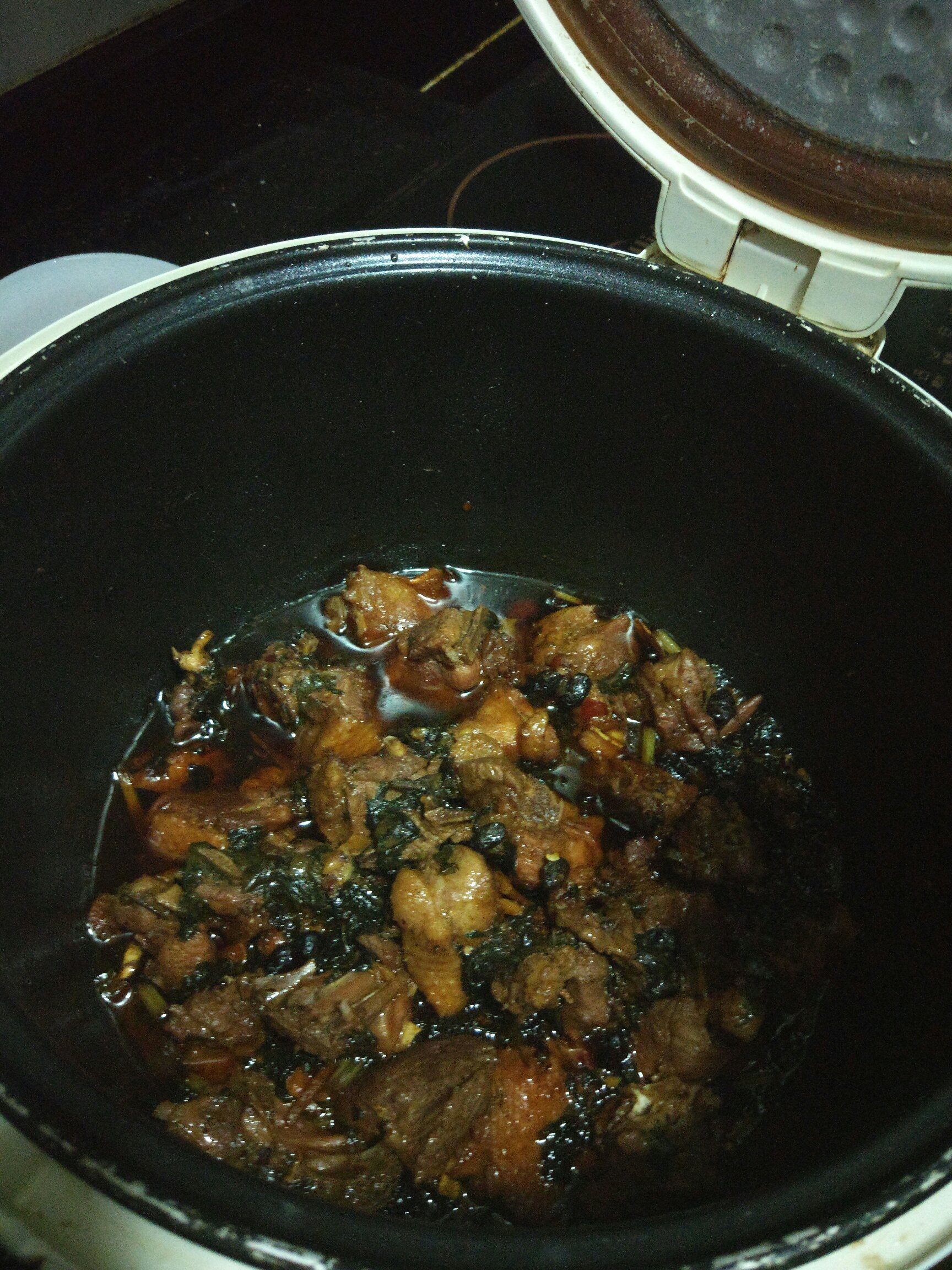 電飯鍋紫蘇燜鴨的做法 步骤3