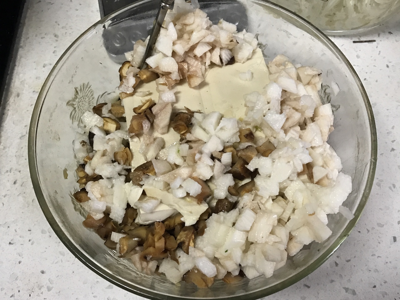 糯米豆腐丸子（低脂、無油、高蛋白，適合減脂妹子做正餐哦！）的做法 步骤4