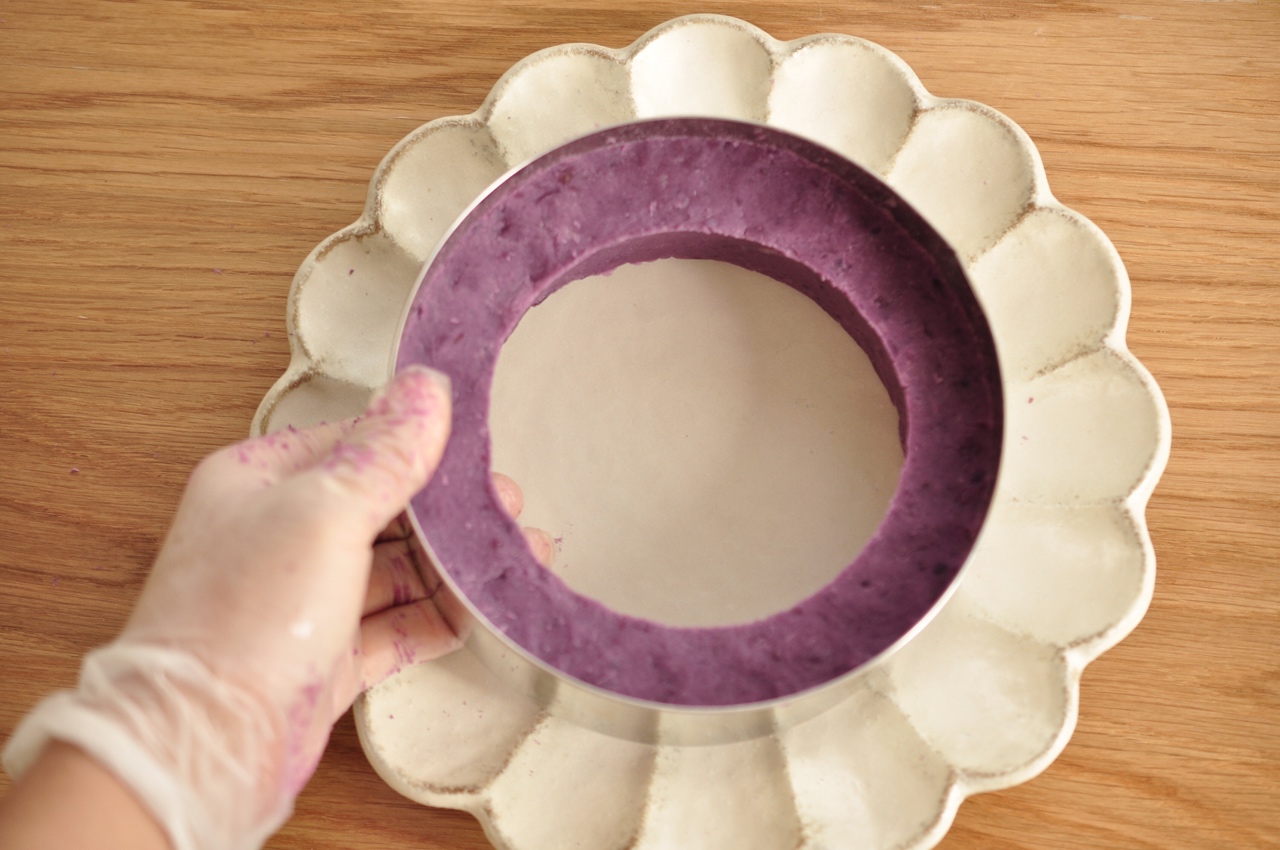 酸奶淋繽紛水果紫薯環的做法 步骤8