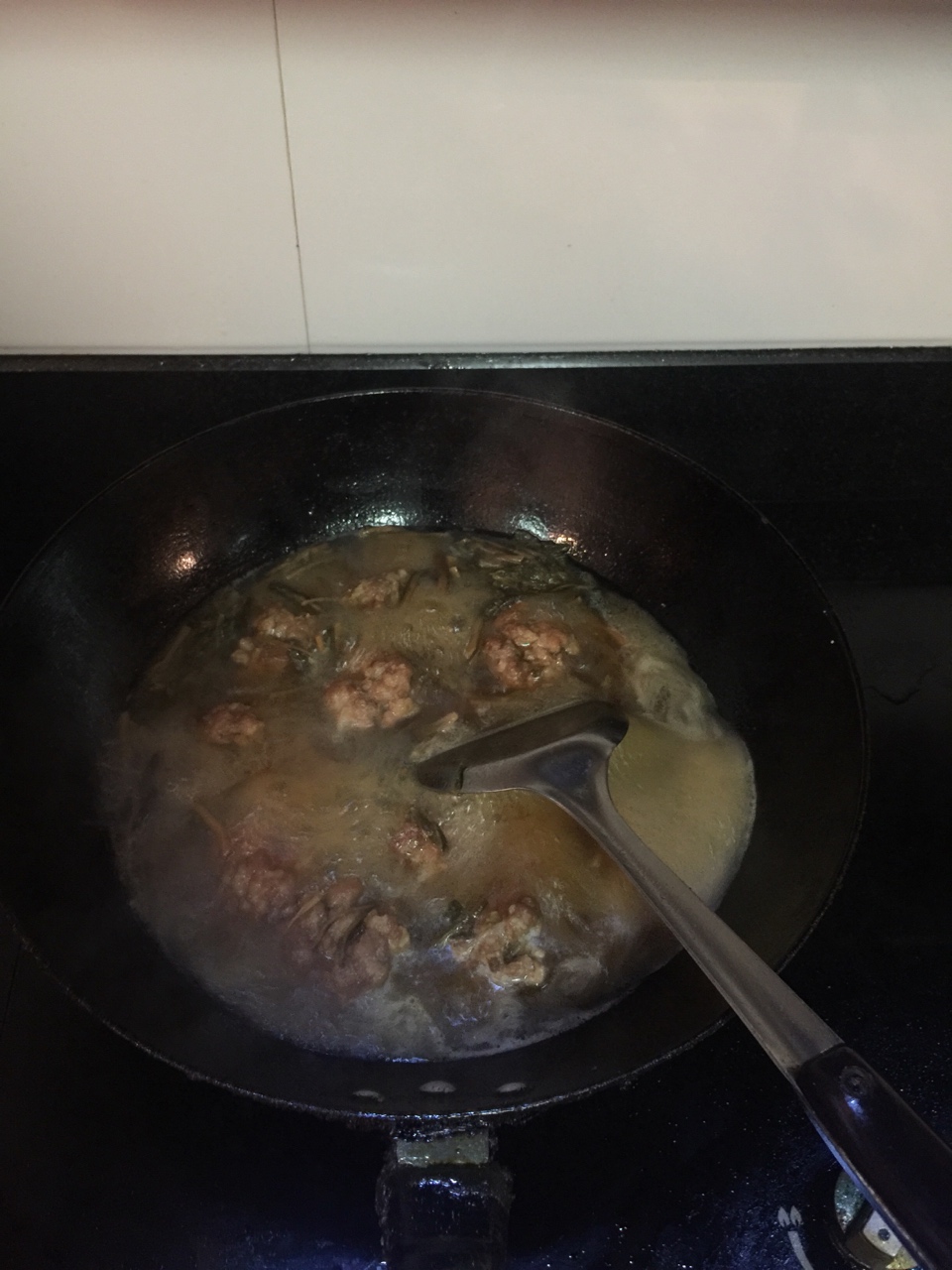 梅干菜炖肉圓的做法 步骤4