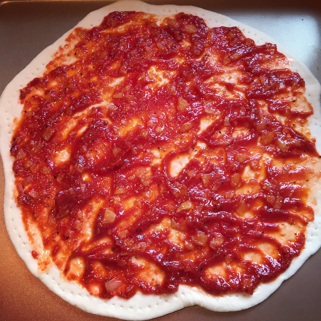 超級快手的蔬菜乳酪披薩的做法 步骤2