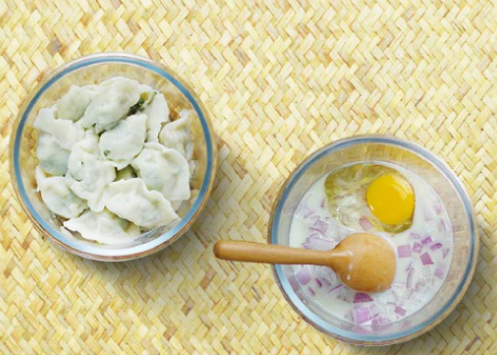 芝士蛋奶焗水餃的做法 步骤2