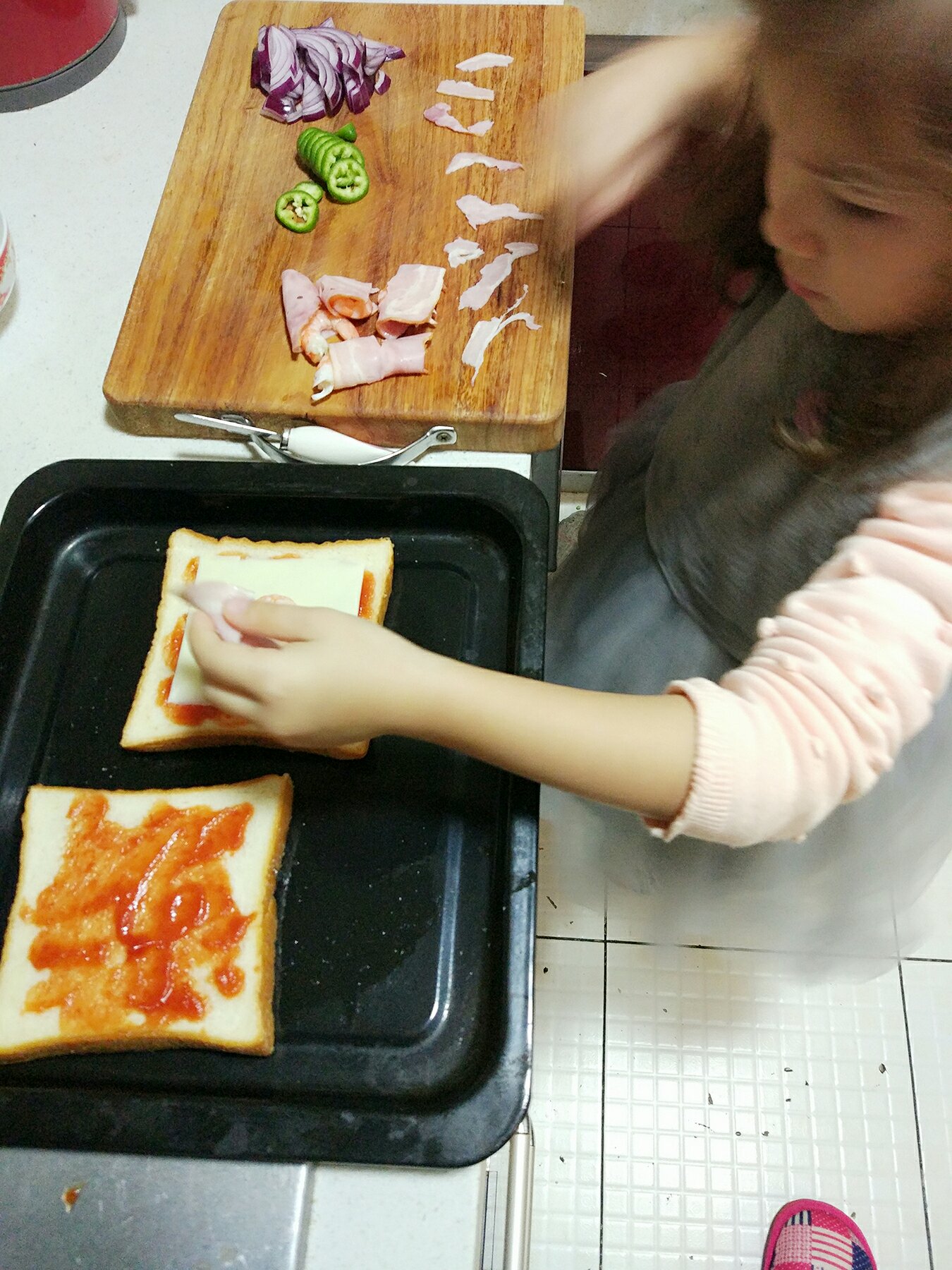 快速上手的親子披薩的做法 步骤4