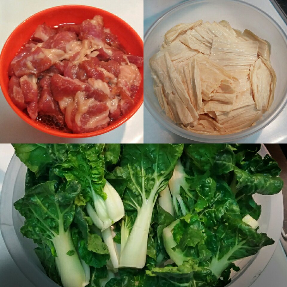 腐竹燜肉的做法 步骤1