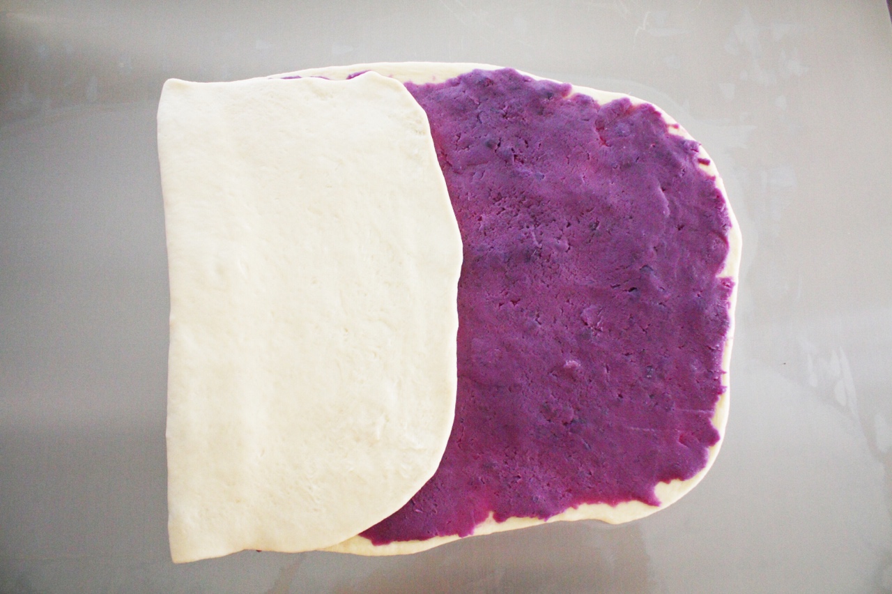 寶寶輔食︰奶香紫薯軟妹面包的做法 步骤7