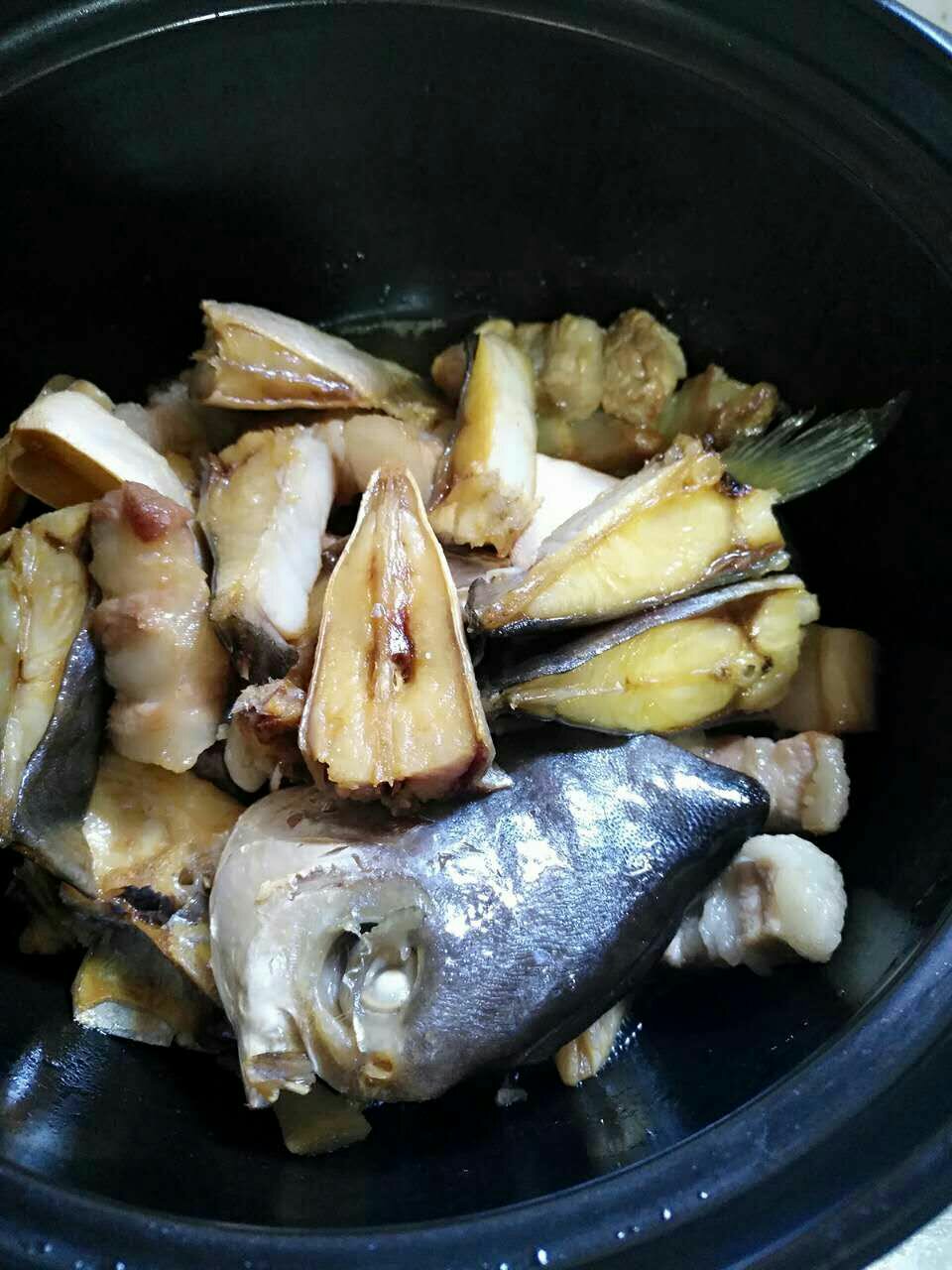 超下飯的五花肉炆金锠魚干的做法 步骤8