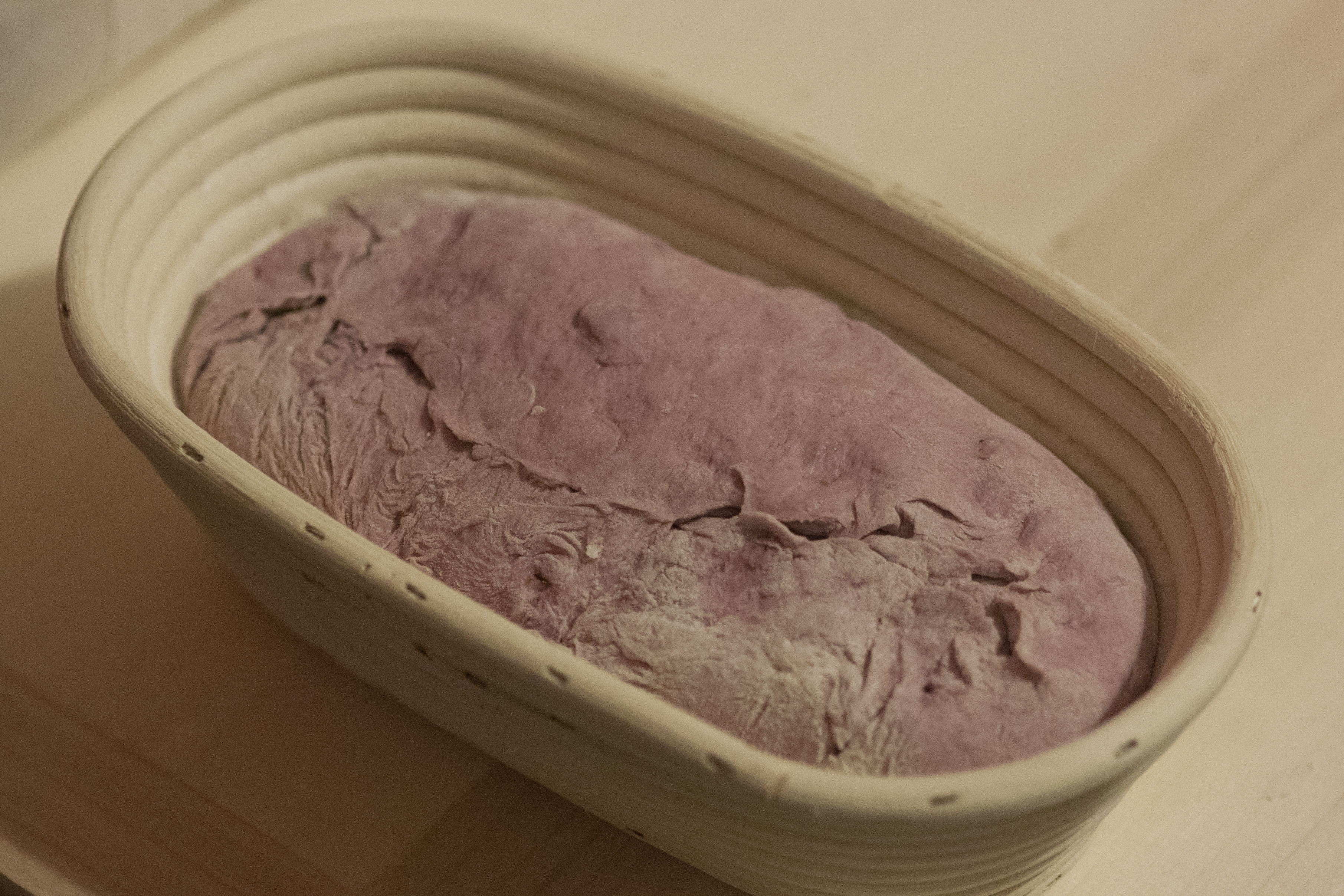 天然酵種紫薯核桃歐包的做法 步骤5