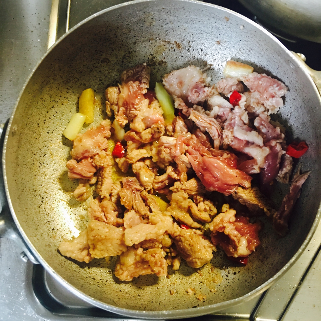 泡菜大醬豬肉豆腐煲的做法 步骤2