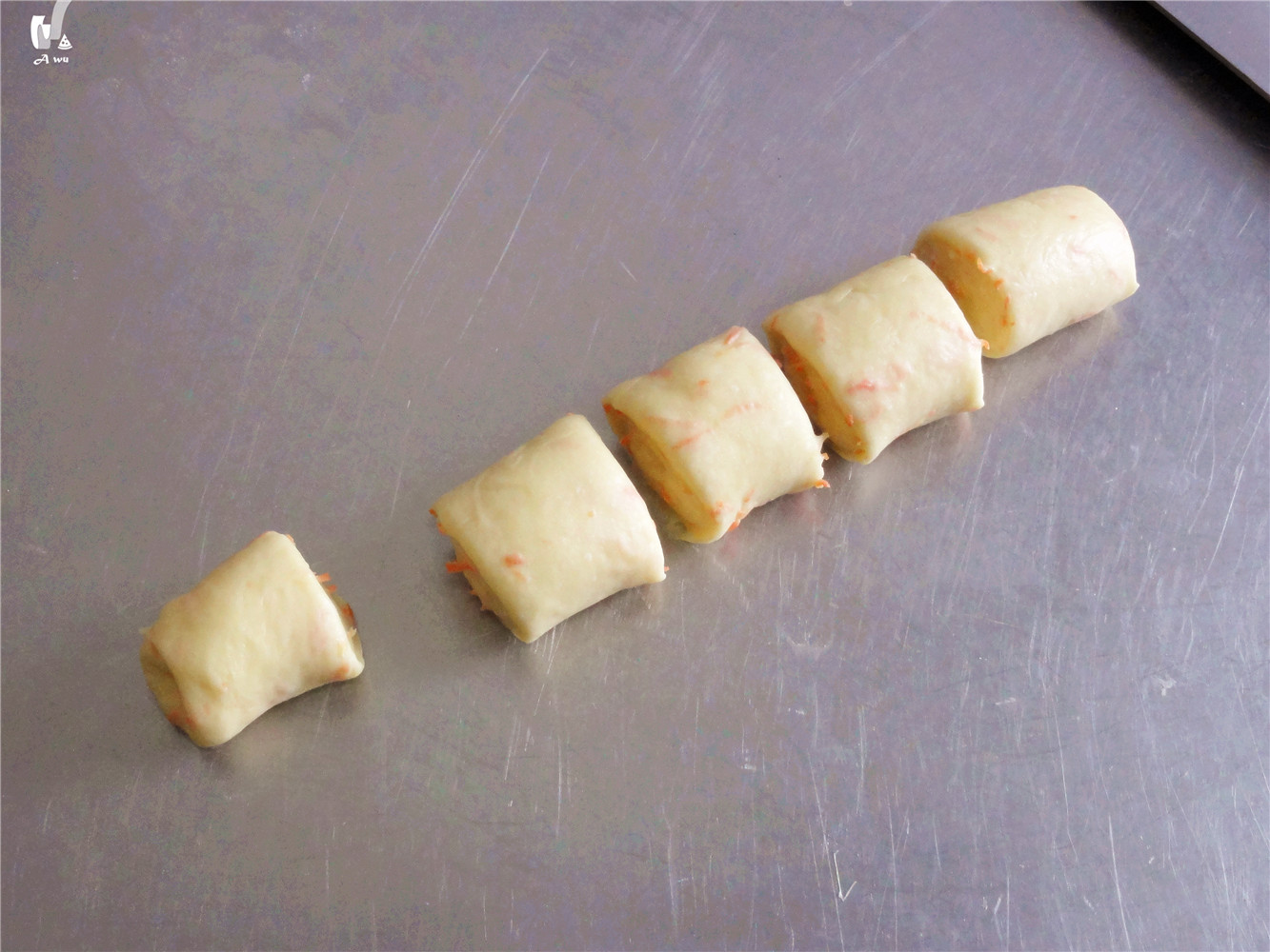 胡蘿卜奶油小面包的做法 步骤12