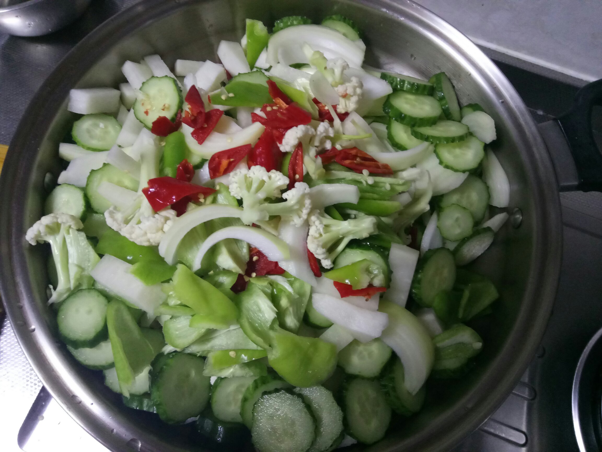 韓式泡菜피클的做法 步骤1