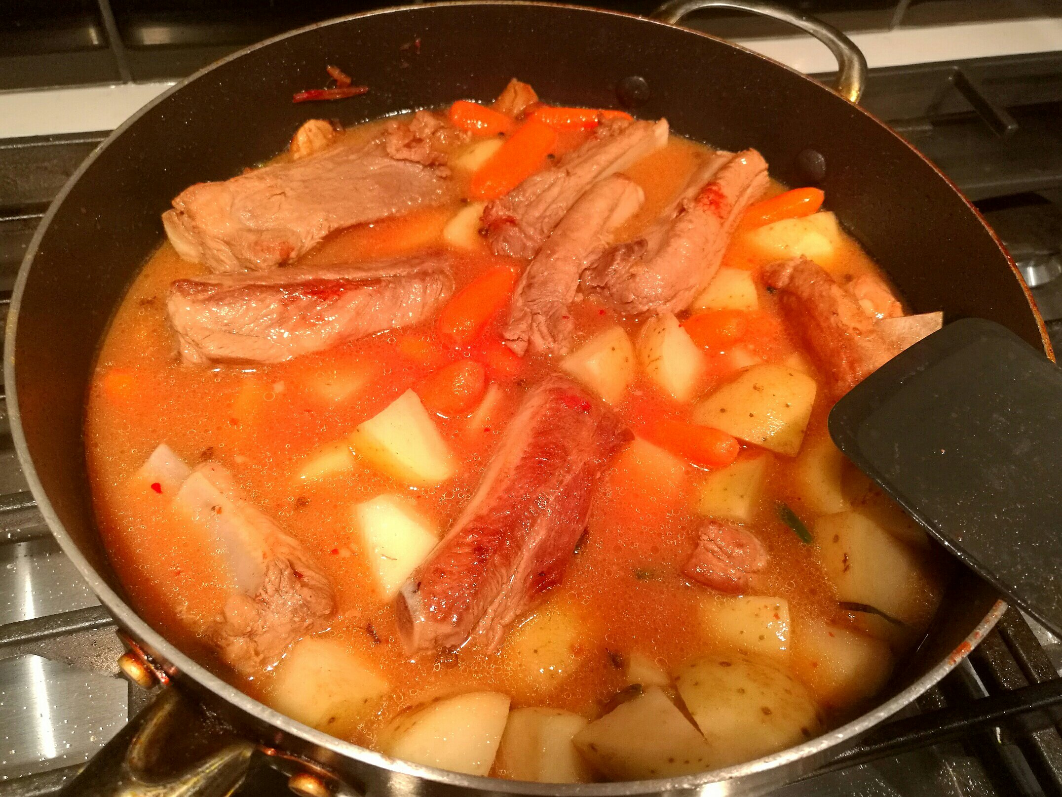 腐乳燒排骨土豆胡蘿卜的做法 步骤7