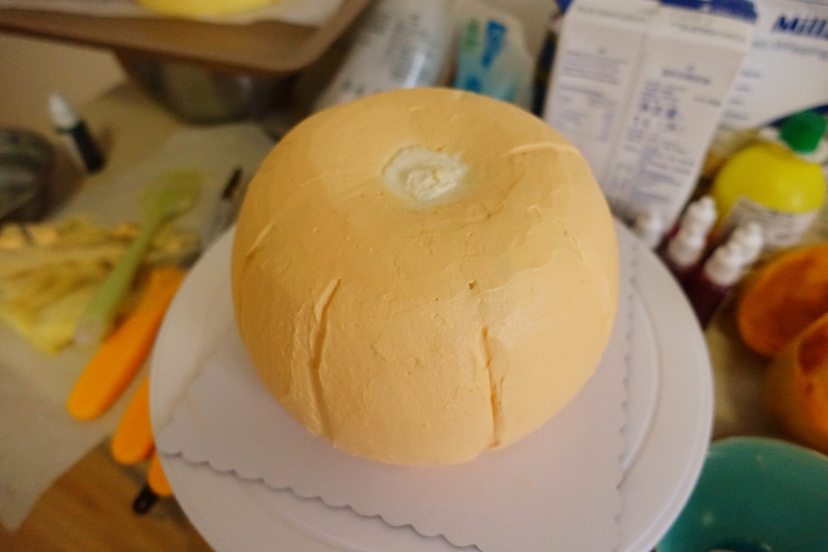 萬聖節——南瓜造型蛋糕的做法 步骤9