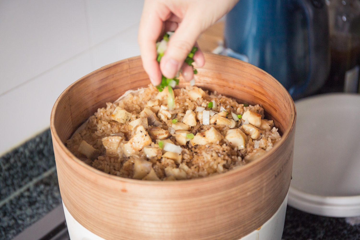 【秋冬】鮑魚排骨蒸糯米飯的做法 步骤16