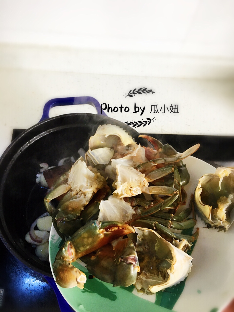 椰漿咖喱蟹的做法 步骤5