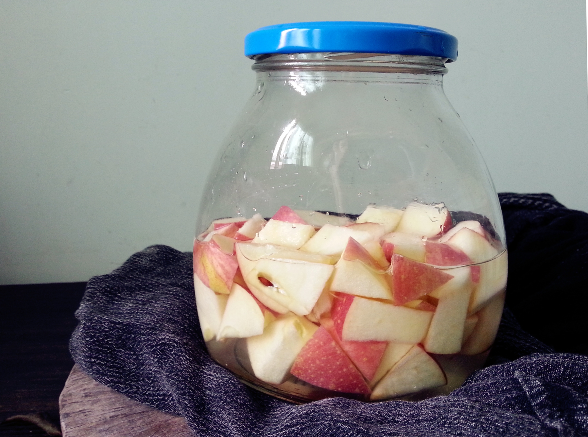 蘋果天然酵母、面種、面包的做法 步骤1