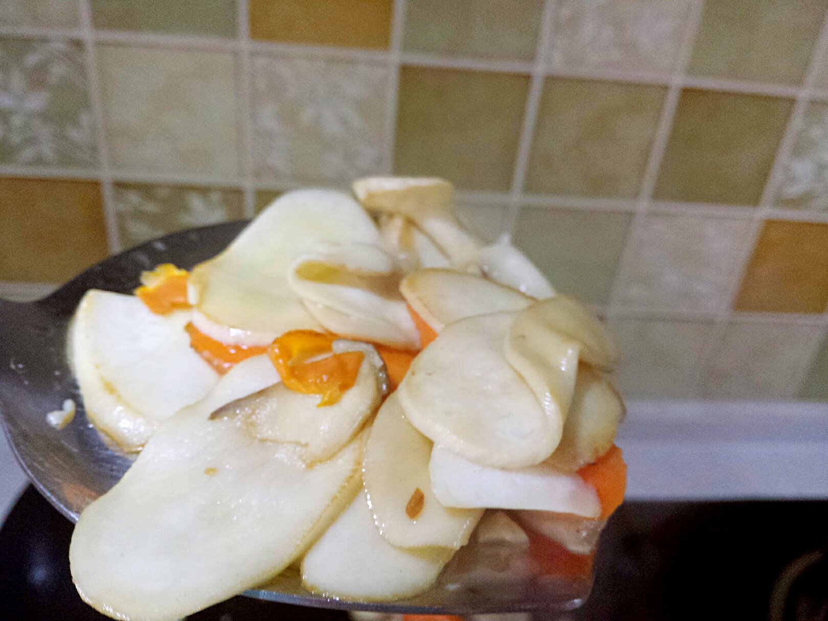 清炒杏鮑菇的做法 步骤3