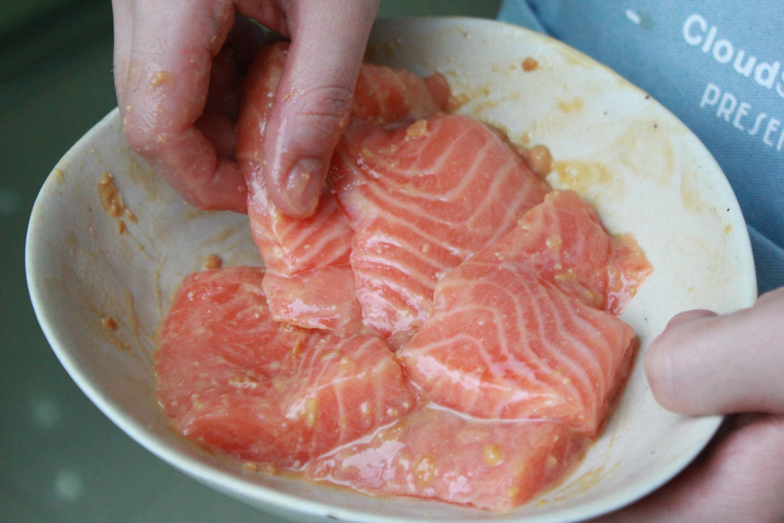 【秋冬】柚子腐乳烤三文魚腩的做法 步骤5
