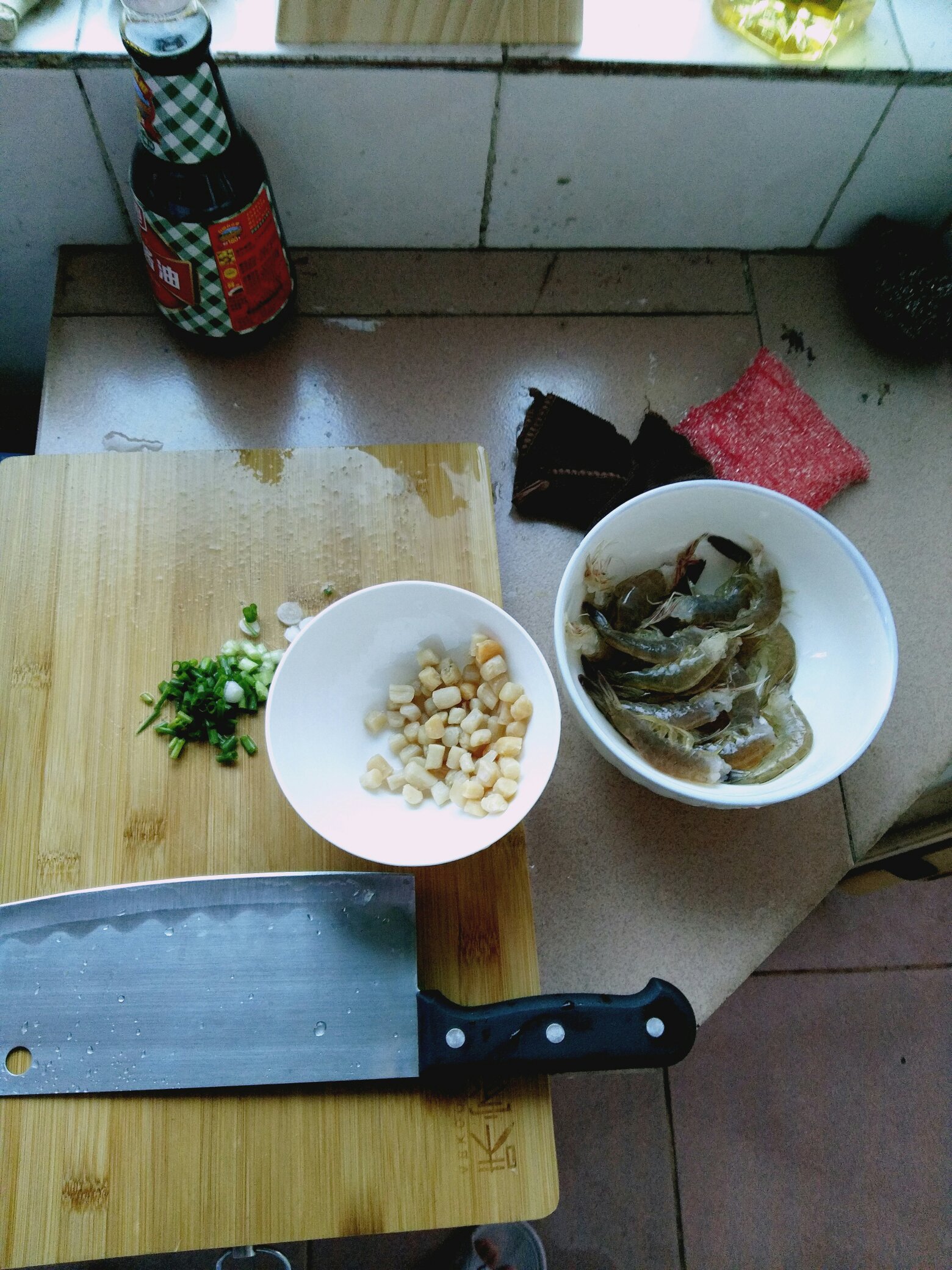 干貝鮮蝦粥的做法 步骤1