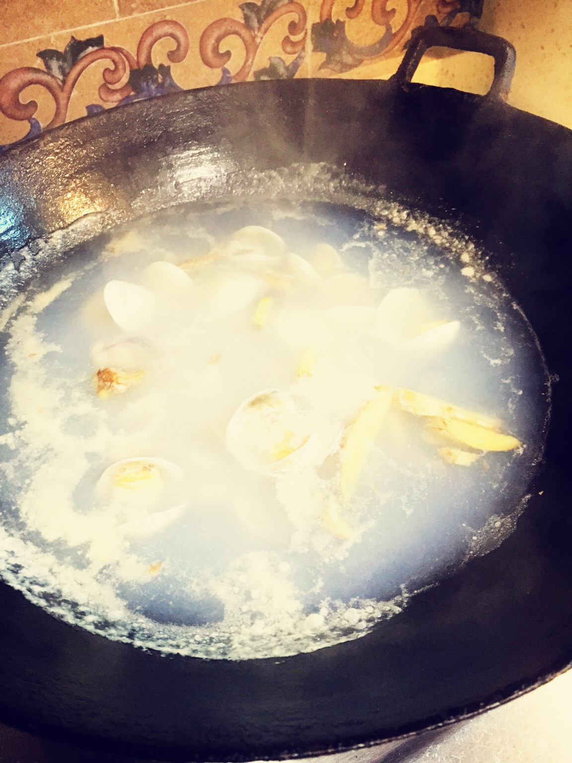 【拿手菜】蛤蜊蠔干粥的做法 步骤4