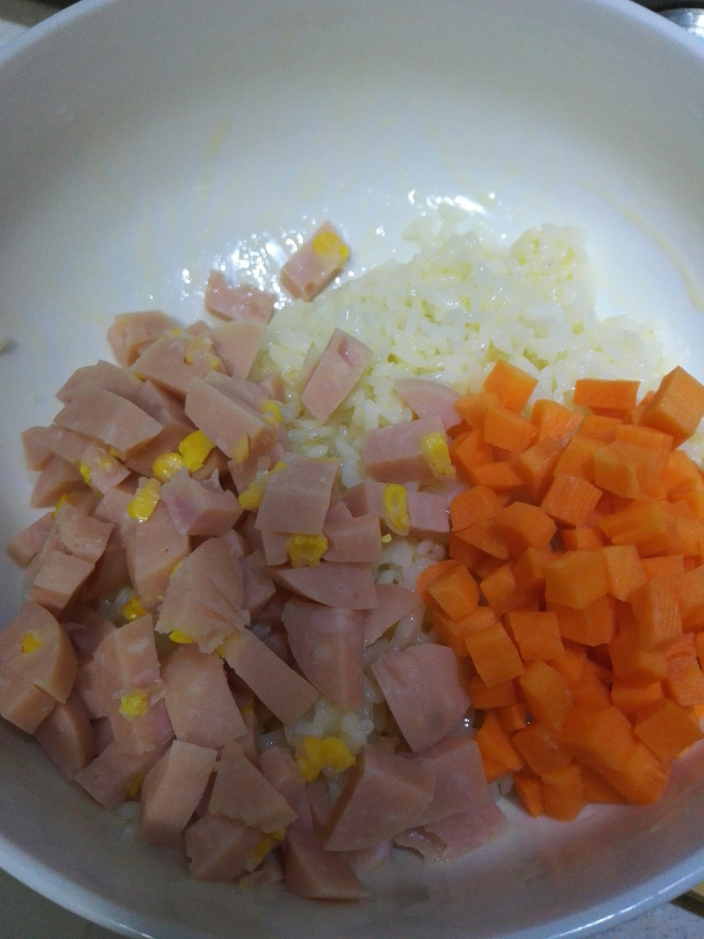 微波爐版的蛋炒飯——三分鐘的做法 步骤3