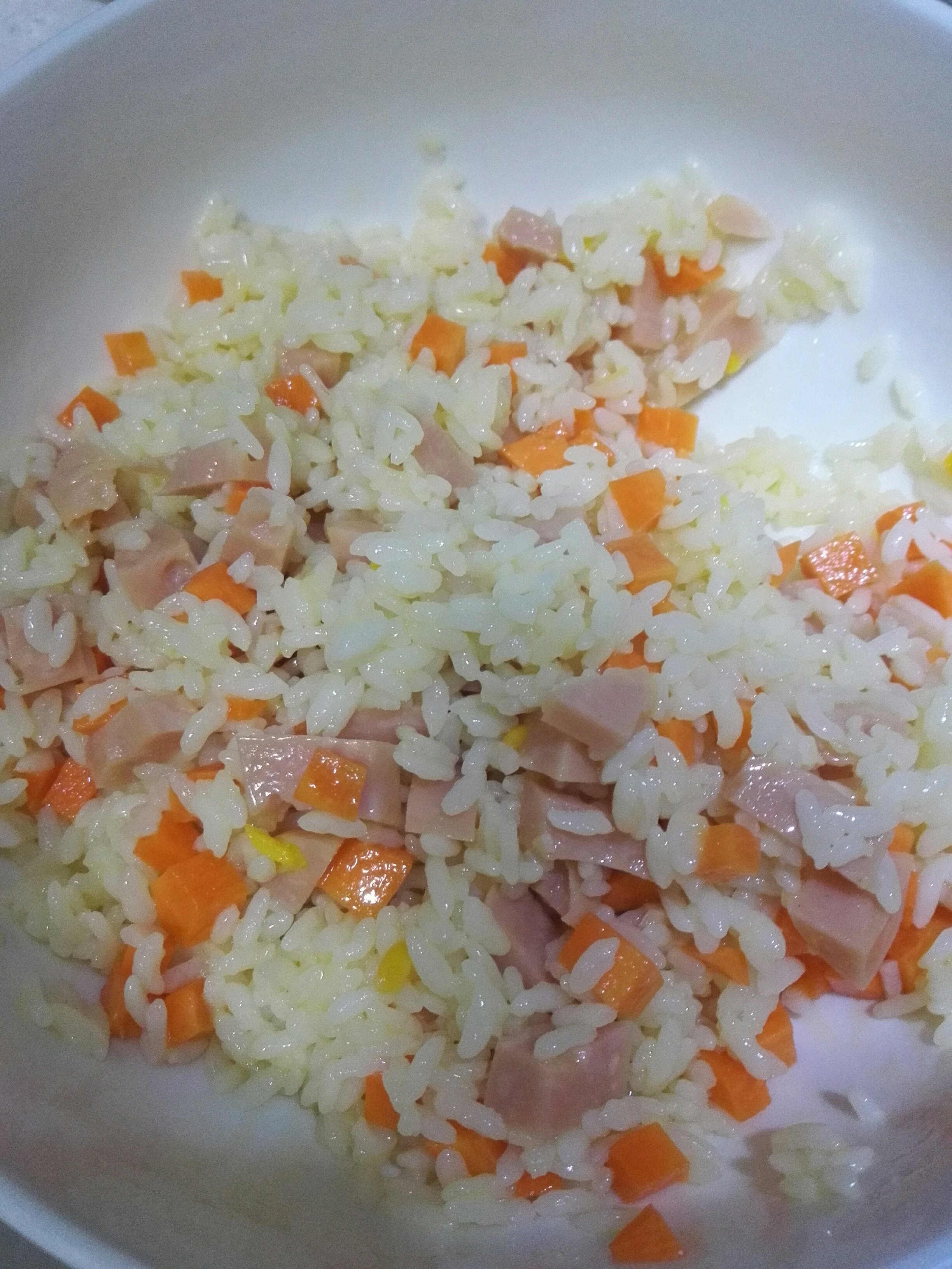 微波爐版的蛋炒飯——三分鐘的做法 步骤4