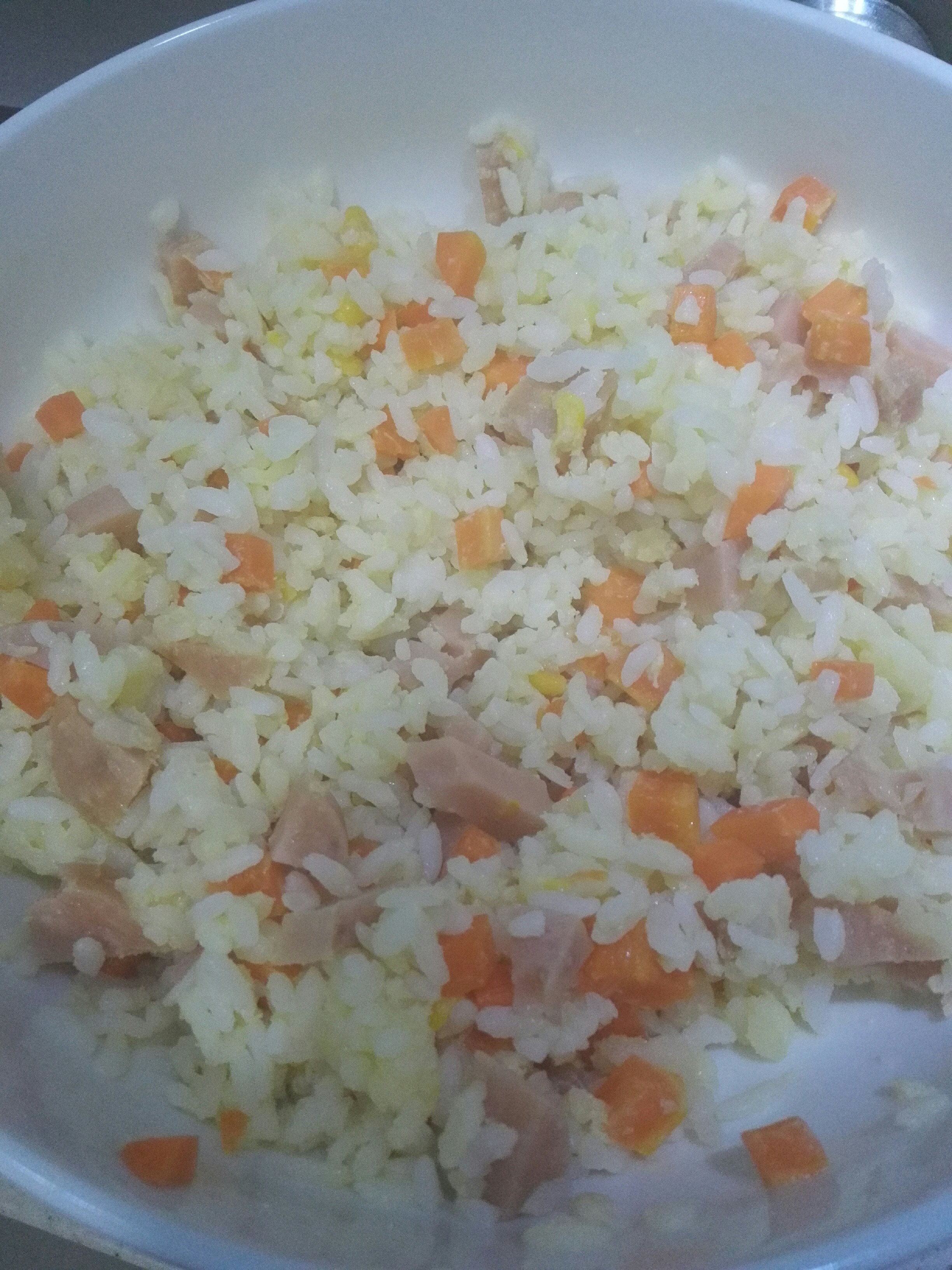 微波爐版的蛋炒飯——三分鐘的做法 步骤5