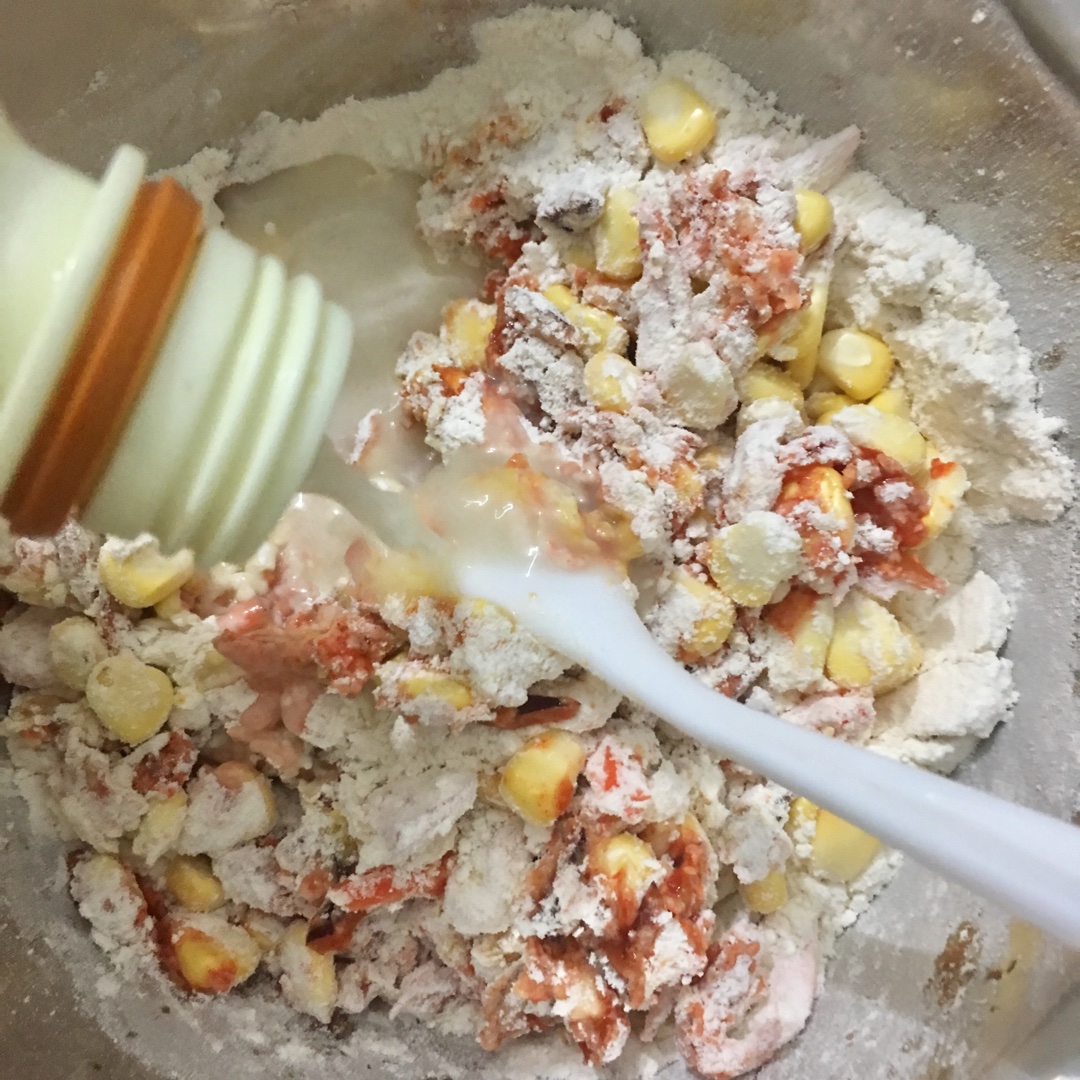超好吃的怪力泡菜餅（米酒，酸奶，玉米）的做法 步骤2