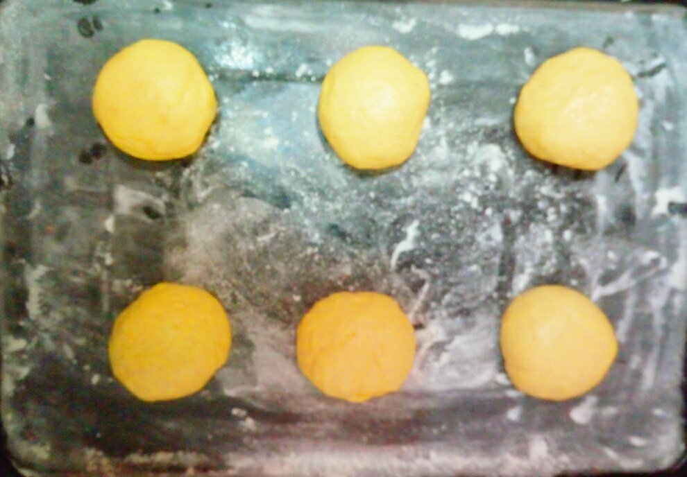 烤南瓜夾心面包的做法 步骤8