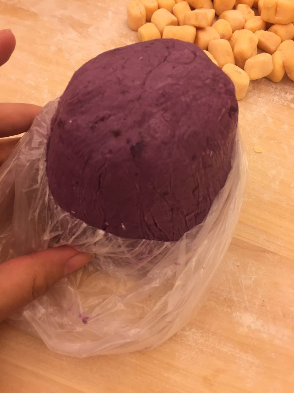 芋圓（紫米紅豆甜湯版）的做法 步骤3