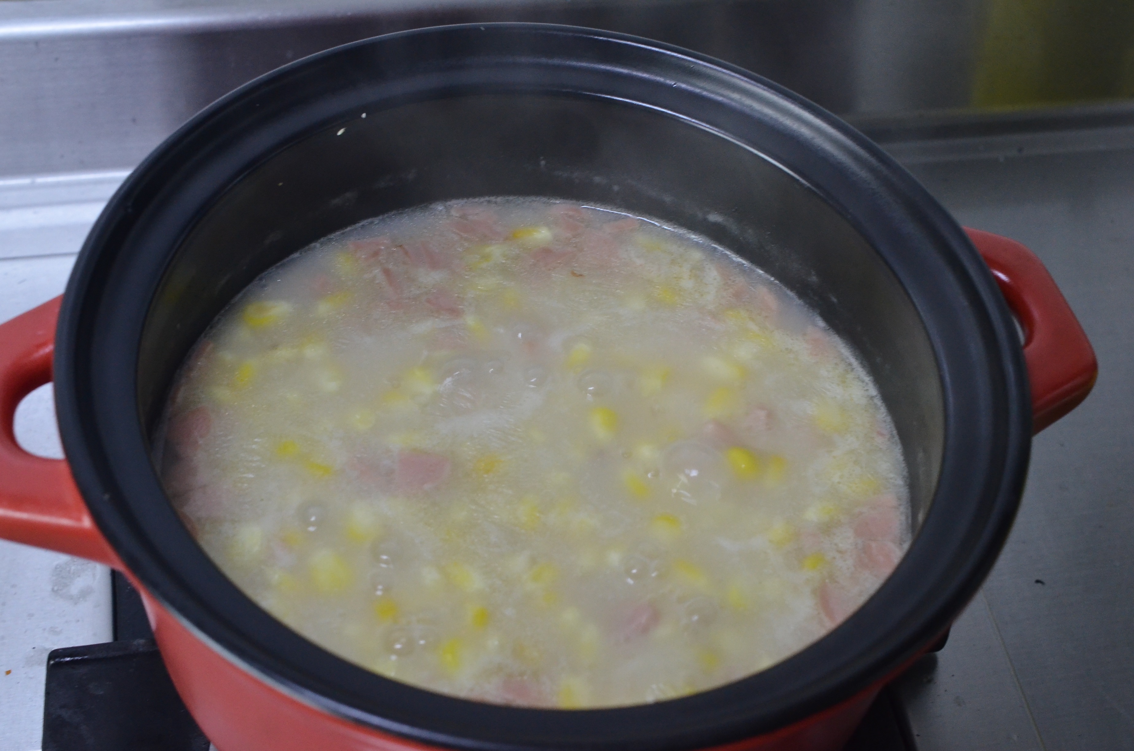 火腿玉米濃湯的做法 步骤8