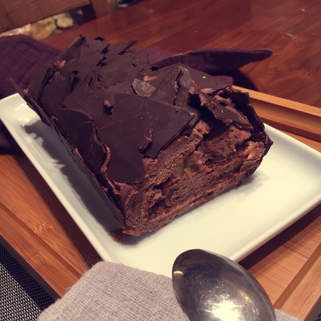輕奢派—巧克力樹樁蛋糕的做法 步骤19