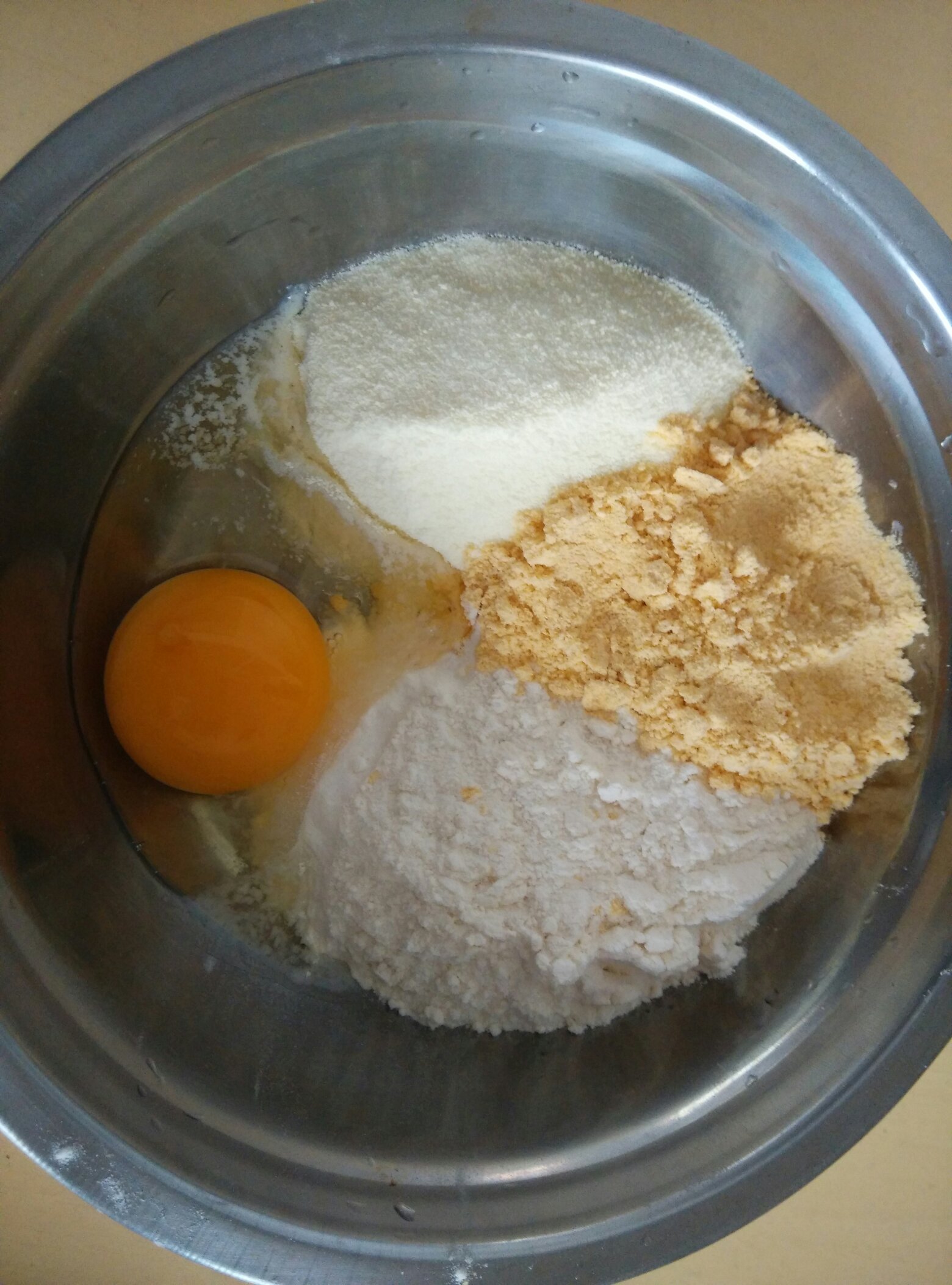 寶寶輔食∼奶香玉米松餅的做法 步骤2