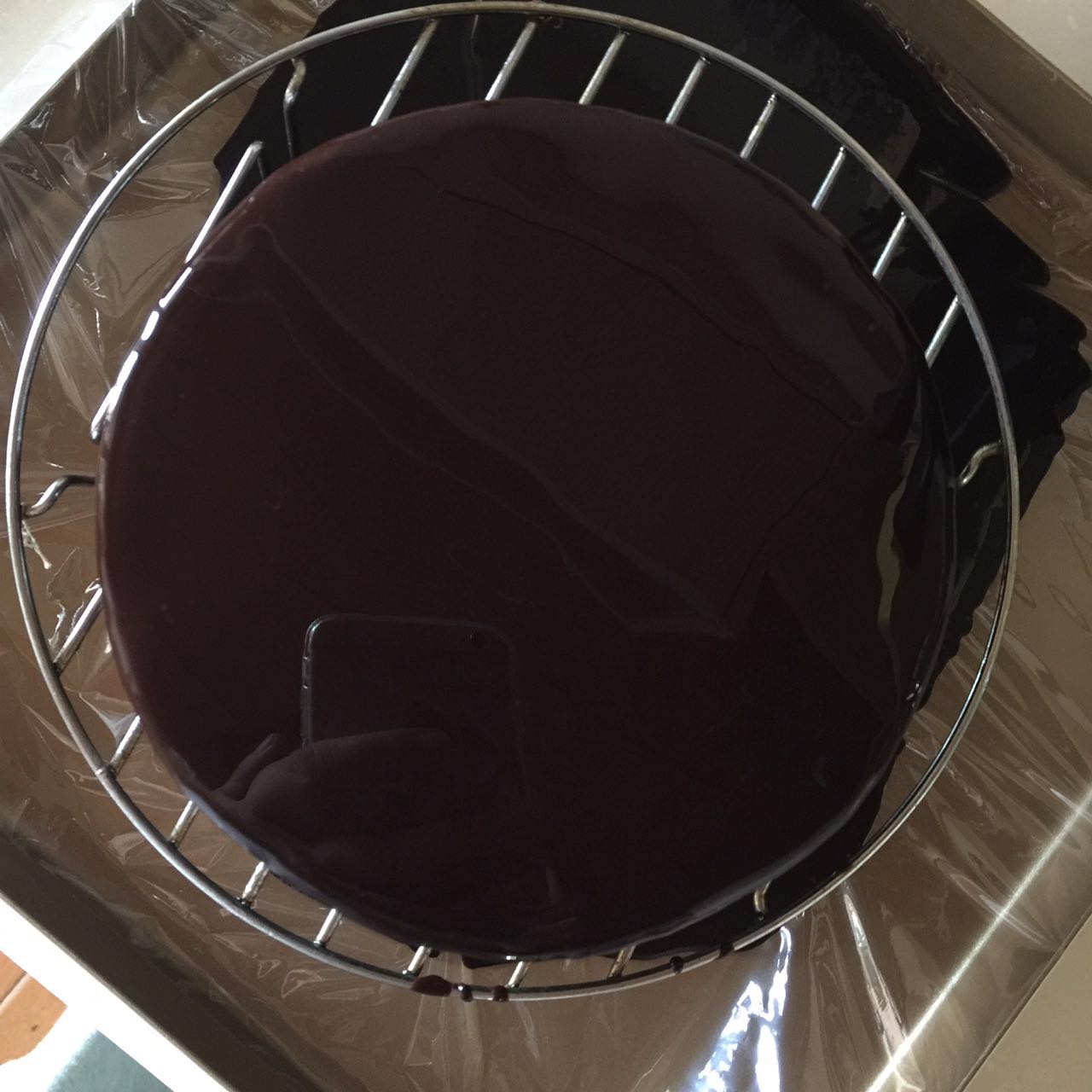 巧克力朗姆酒慕斯蛋糕的做法 步骤14