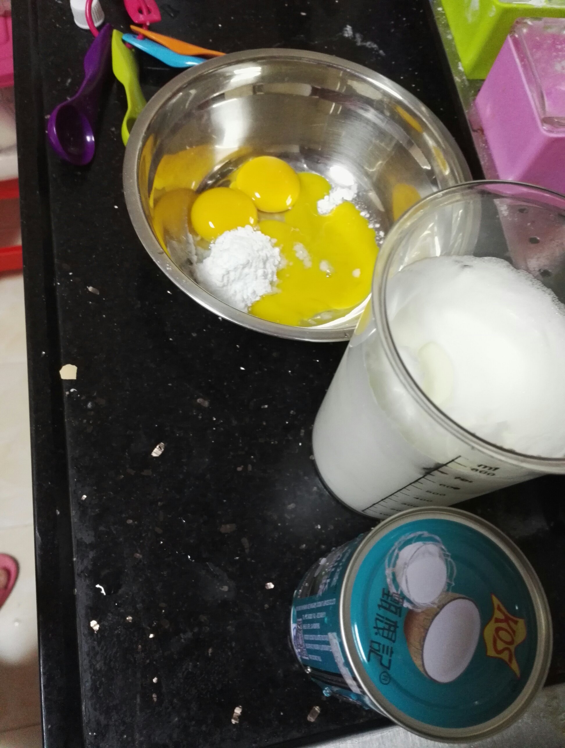 椰漿蒸蛋糕的做法 步骤1