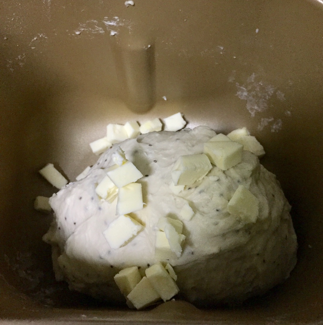 牛奶煉乳奇亞籽吐司（中種面團）的做法 步骤5
