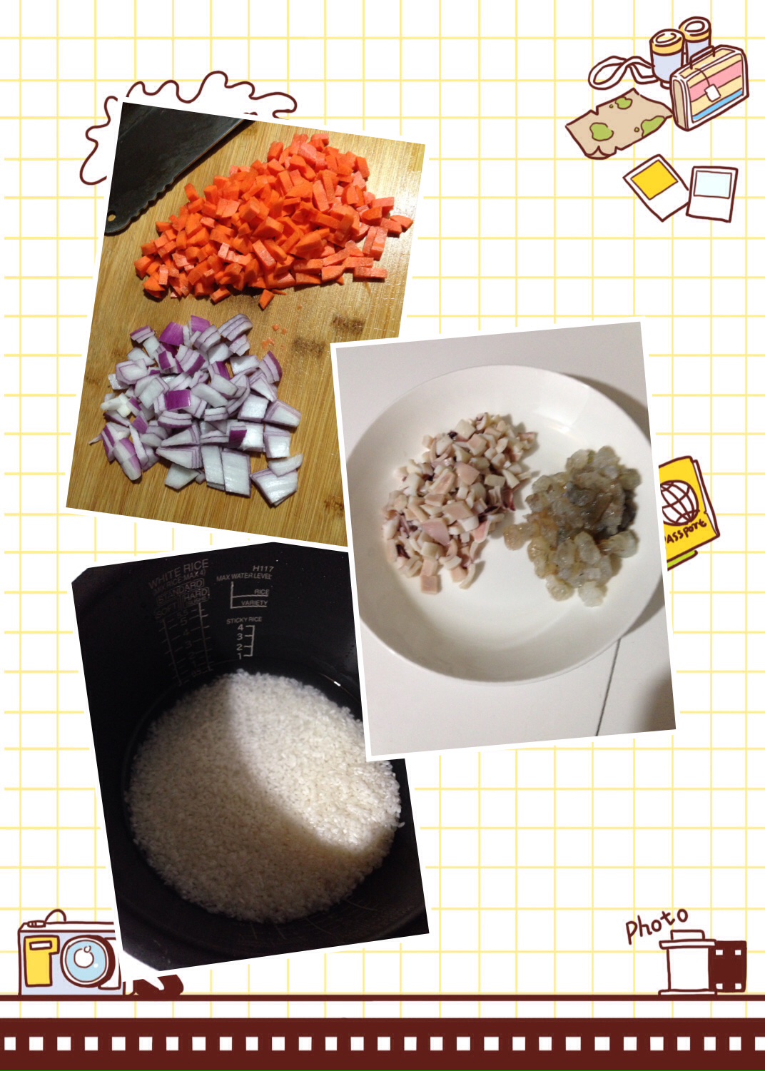 咖喱海鮮飯的做法 步骤1