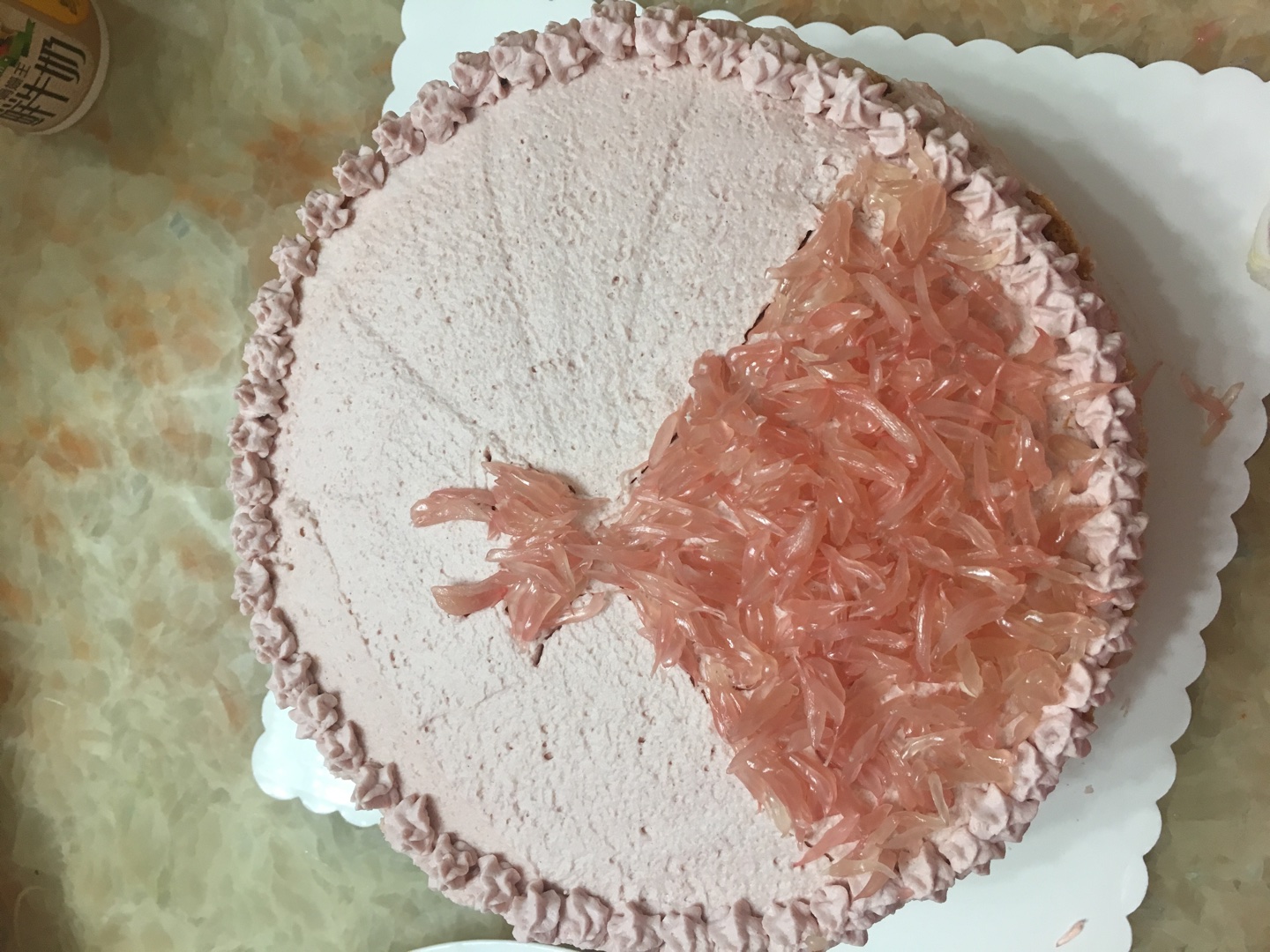 紅柚彩裙蛋糕的做法 步骤5