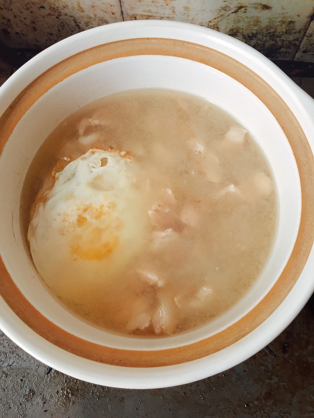 酸梅汁瘦肉煎蛋湯的做法 步骤4