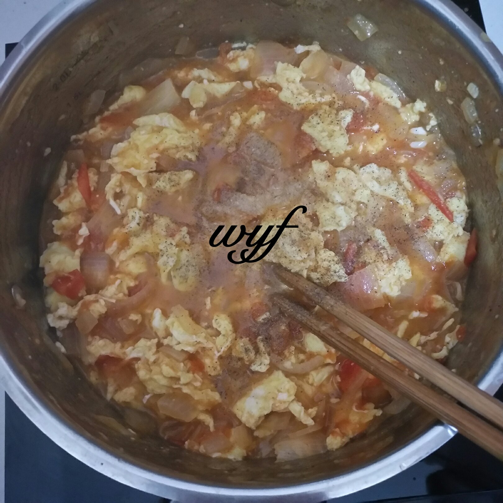 番茄雞蛋意面醬的做法 步骤3