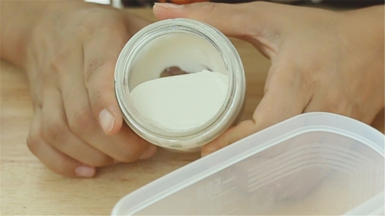 濾乳清酸奶、酸奶花、芒果夾心冰淇淋（附視頻）的做法 步骤8
