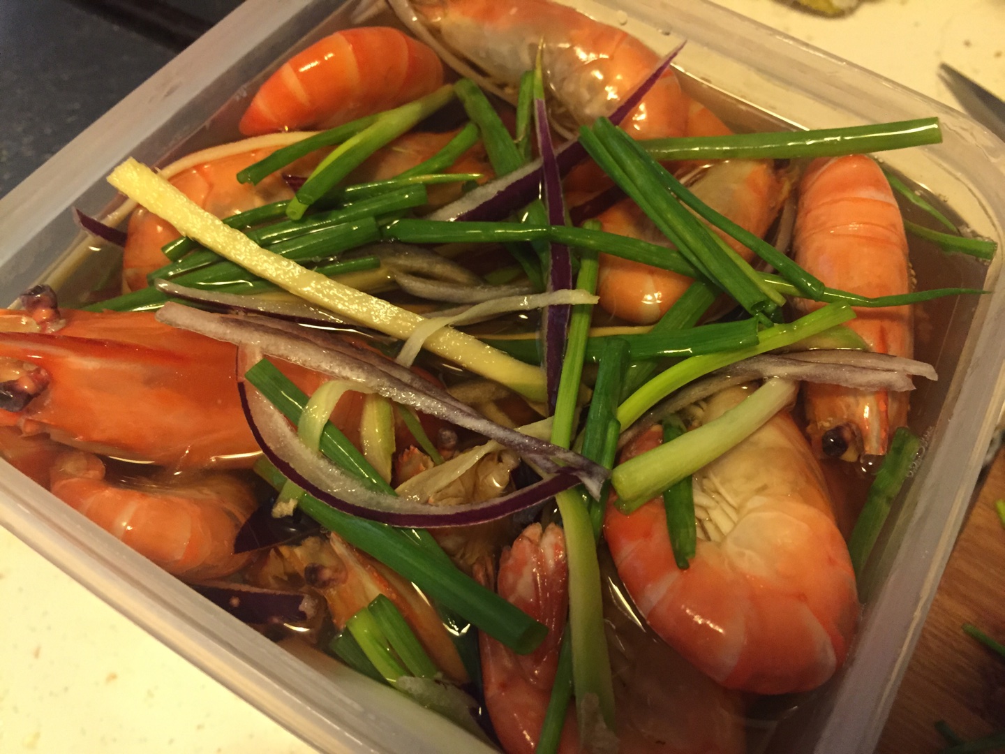 廚房課堂之糟鹵蝦的做法 步骤3