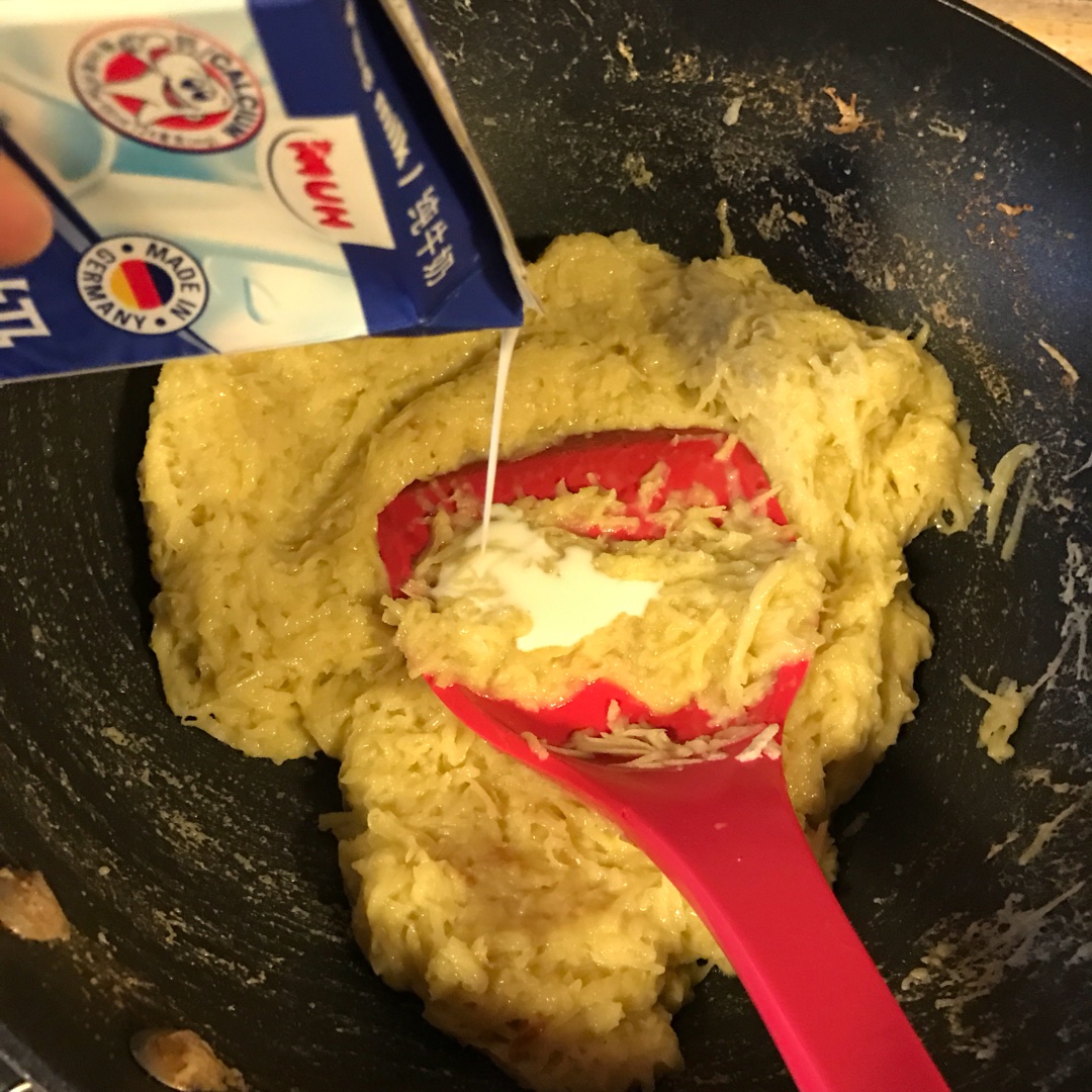 椰香紅薯面包（65度湯種法）的做法 步骤4