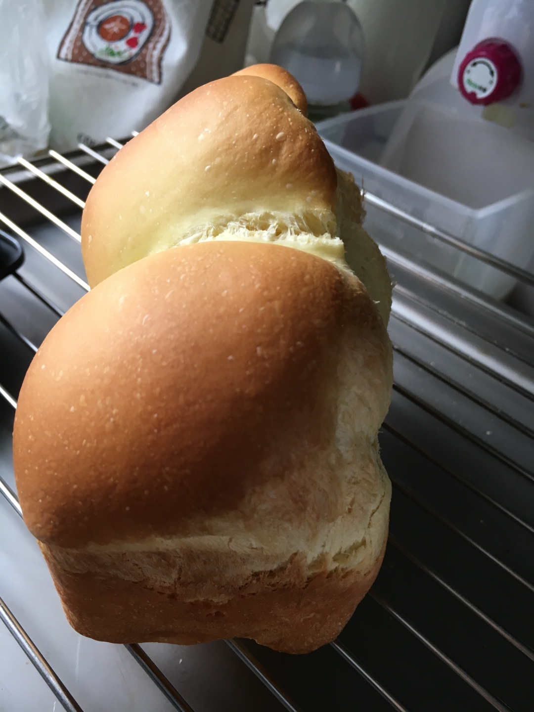 小吐司︰新良面包粉（凱度蒸烤箱）無奶無水的做法 步骤10