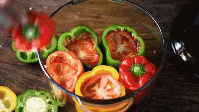 土耳其釀辣椒 | 菜菜的美食日記的做法 步骤7