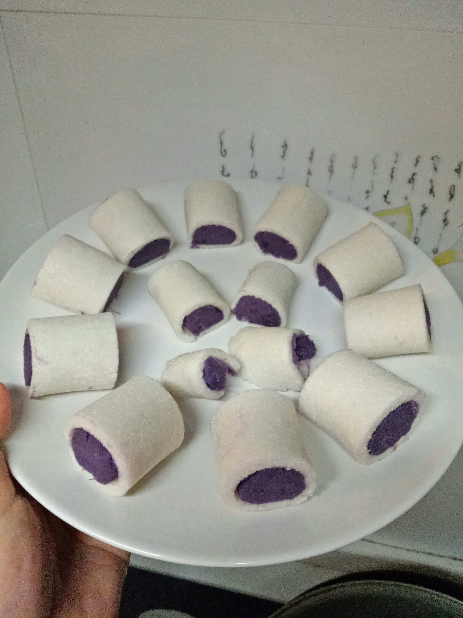 奶香紫薯水晶卷（西米版）的做法 步骤5